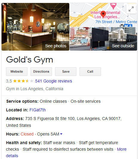 Gold's Gym in Search
